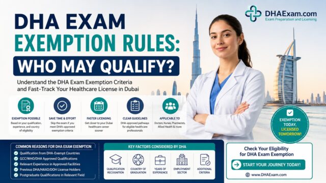 DHA Exam Exemption Rules: Who May Qualify in Dubai?