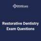 DHA Restorative Dentistry Exam Questions
