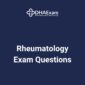 DHA Specialist Rheumatology Exam Questions