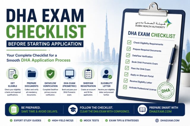 dha-exam-checklist-before-starting-application